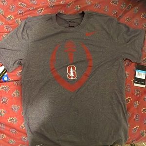 Grey Stanford Nike dry fit Anti-odor shirt.